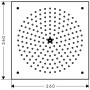 hansgrohe Raindance Kopfbrause 260/260 1jet, Unterputz