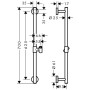 hansgrohe Unica Comfort Brausestange 65 cm