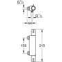 GROHE Grohtherm Special Thermostat-Brausebatterie, geringe Tiefe