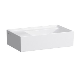 LAUFEN Kartell Handwaschbecken 46 x 28 cm ohne Hahnlochbohrung, Armaturenbank links