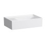 LAUFEN Kartell Handwaschbecken 46 x 28 cm ohne Hahnlochbohrung, Armaturenbank links