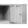 Wolfstahl Schliessfachschrank Stahl 10 Schliessfächer Drehriegelverschluss 80 x 45 x 190 cm