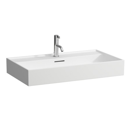 LAUFEN Kartell Aufsatzwaschtisch 80 x 46 cm, mit 1 Hahnloch, mit Überlauf