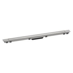 hansgrohe RainDrain Match Plus Fertigset Duschrinne 100 cm mit höhenverstellbarem Rahmen