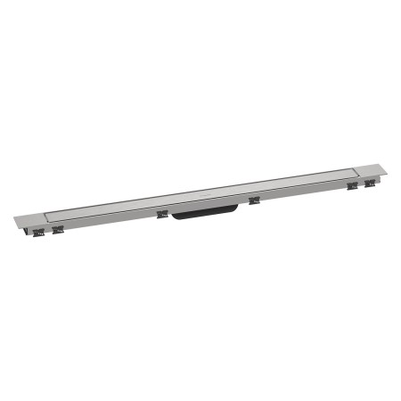 hansgrohe RainDrain Match Plus Fertigset Duschrinne 100 cm mit höhenverstellbarem Rahmen