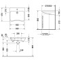 Duravit DuraStyle Waschtisch Vital 65 cm, mit 1 Hahnloch und Überlauf