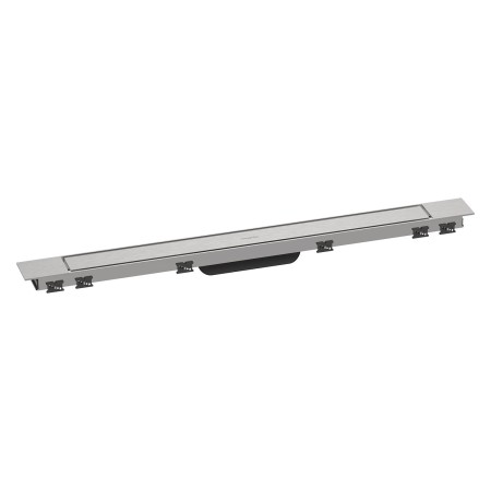 hansgrohe RainDrain Match Plus Fertigset Duschrinne 80 cm mit höhenverstellbarem Rahmen