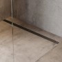 hansgrohe RainDrain Match Plus Fertigset Duschrinne 80 cm mit höhenverstellbarem Rahmen