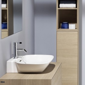 Vasque à poser LAUFEN INO 45 x 41 cm avec 1 trou de robinet et trop-plein