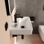 hansgrohe Xanuia Q Handwaschbecken 450/340 mit Hahnloch und Überlauf, SmartClean