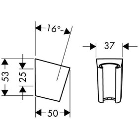 Porta-doccia hansgrohe Porter'S