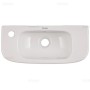 Duravit D-Code Handwaschbecken 50 cm 1 Hahnloch links durchgestochen