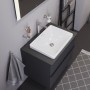 Duravit D-Neo Einbauwaschtisch 60 cm, ohne Hahnloch, ohne Überlauf