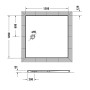 Duravit Tempano Duschwanne 120 x 120 cm, mit Antislip
