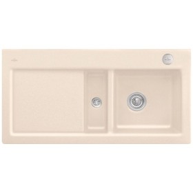 Lavello incasso Villeroy & Boch Subway 60, sifone con azionamento a eccentrico, vasca a destra