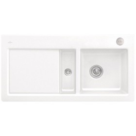 Villeroy & Boch Subway 60 Einbauspüle, Ablaufgarnitur mit Excenterbetätigung, Becken rechts