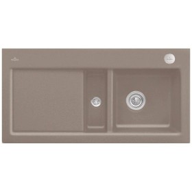 Lavello incasso Villeroy & Boch Subway 60, piletta con azionamento eccentrico, vasca a destra