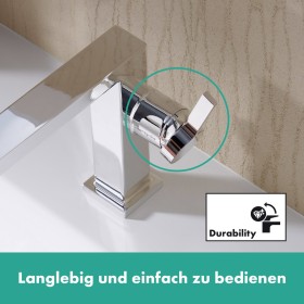 hansgrohe Tecturis E Einhebel-Waschtischarmatur 110 Fine CoolStart mit Push-Open Ablaufgarnitur