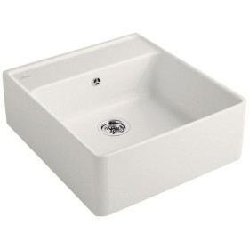 Villeroy & Boch Spülstein Einzelbecken, Ablaufgarnitur mit Handbetätigung