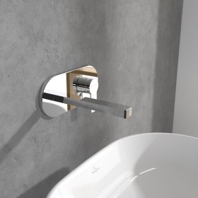 Villeroy & Boch Architectura Einhebel-Waschtischarmatur mit Push-Open-Ablaufgarnitur