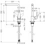 hansgrohe Focus M41 Einhebel-Küchenmischer 280, 1jet