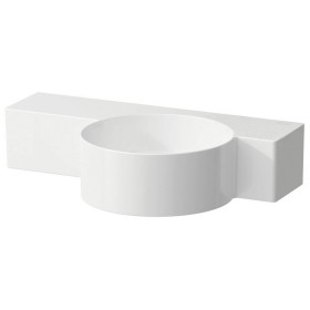 Lavabo LAUFEN Val 55 x 31,5 cm, plan de gauche, avec 1 trou de robinet à droite, sans trop-plein