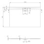 Villeroy & Boch Architectura Metalrim Duschwanne 140 x 90 x 1,5 cm