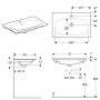 Geberit Acanto Möbelwaschtisch 75 x 48 cm