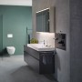 Geberit Smyle Square Waschtisch 90 cm, ohne Hahnloch
