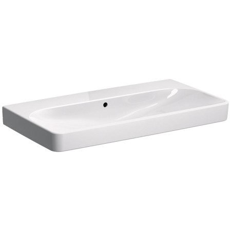 Geberit Smyle Square Waschtisch 90 cm, ohne Hahnloch
