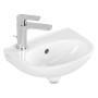 Villeroy & Boch O.novo Handwaschbecken 36 x 27,5 cm, mit Überlauf und Hahnloch links
