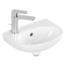 Lavabo Villeroy & Boch O.novo 36 x 27,5 cm, avec trop-plein et trou de robinet à gauche