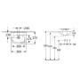 Villeroy & Boch O.novo Handwaschbecken 36 x 27,5 cm, mit Überlauf und Hahnloch links