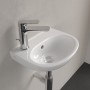 Villeroy & Boch O.novo Handwaschbecken 36 x 27,5 cm, mit Überlauf und Hahnloch links