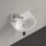 Villeroy & Boch O.novo Handwaschbecken 36 x 27,5 cm, mit Überlauf und Hahnloch links
