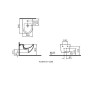 VitrA Sento Wandbidet 36,5 x 54 cm