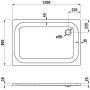Steel Plan Stahl-Duschwanne superflach 120 x 80 x 2,5 cm