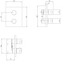 Villeroy & Boch Universal Taps & Fittings Unterputz-Thermostat mit Zweiwege-Mengenregulierung