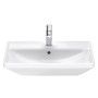 Duravit D-Neo Waschtisch 65 cm, mit 1 Hahnloch und Überlauf