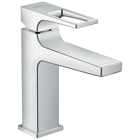 hansgrohe Metropol Einhebel-Waschtischmischer 110 mit Bügelgriff und Zugstangen-Ablaufgarnitur