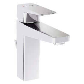 Rubinetto monocomando per lavabo VitrA Root Square M con scarico