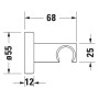 Duravit Brausehalter mit runder Rosette