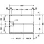 Duravit Fußgestell für Stonetto Duschwanne 120 x 90 cm