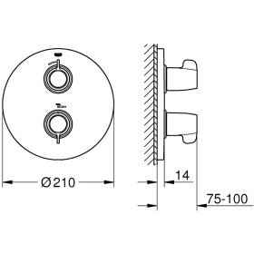 GROHE Grohtherm Special Thermostat-Brausebatterie, Unterputz