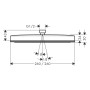 hansgrohe Pulsify E Duschkopf 260 1 Strahlart, eckig