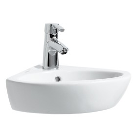 LAUFEN PRO B Eck-Handwaschbecken 44 cm mit Hahnloch und Überlauf