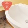 VitrA Integra Waschtisch 65 cm, mit Überlaufloch, 1 Hahnloch mittig