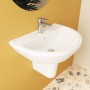 VitrA Integra Waschtisch 65 cm, mit Überlaufloch, 1 Hahnloch mittig