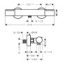 hansgrohe Ecostat Element Duschthermostat Aufputz