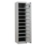 Wolfstahl Schliessfachschrank Verteilerschrank Stahl 10 Schliessfächer Zylinderschloss 40 x 50 x 180 cm